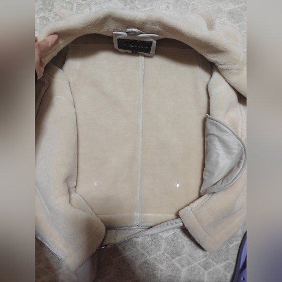 Belle Fare Shearling Fur Moto Vest XS - Picture 7 of 9